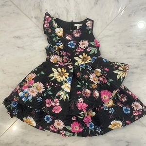Tahari girls floral print dress